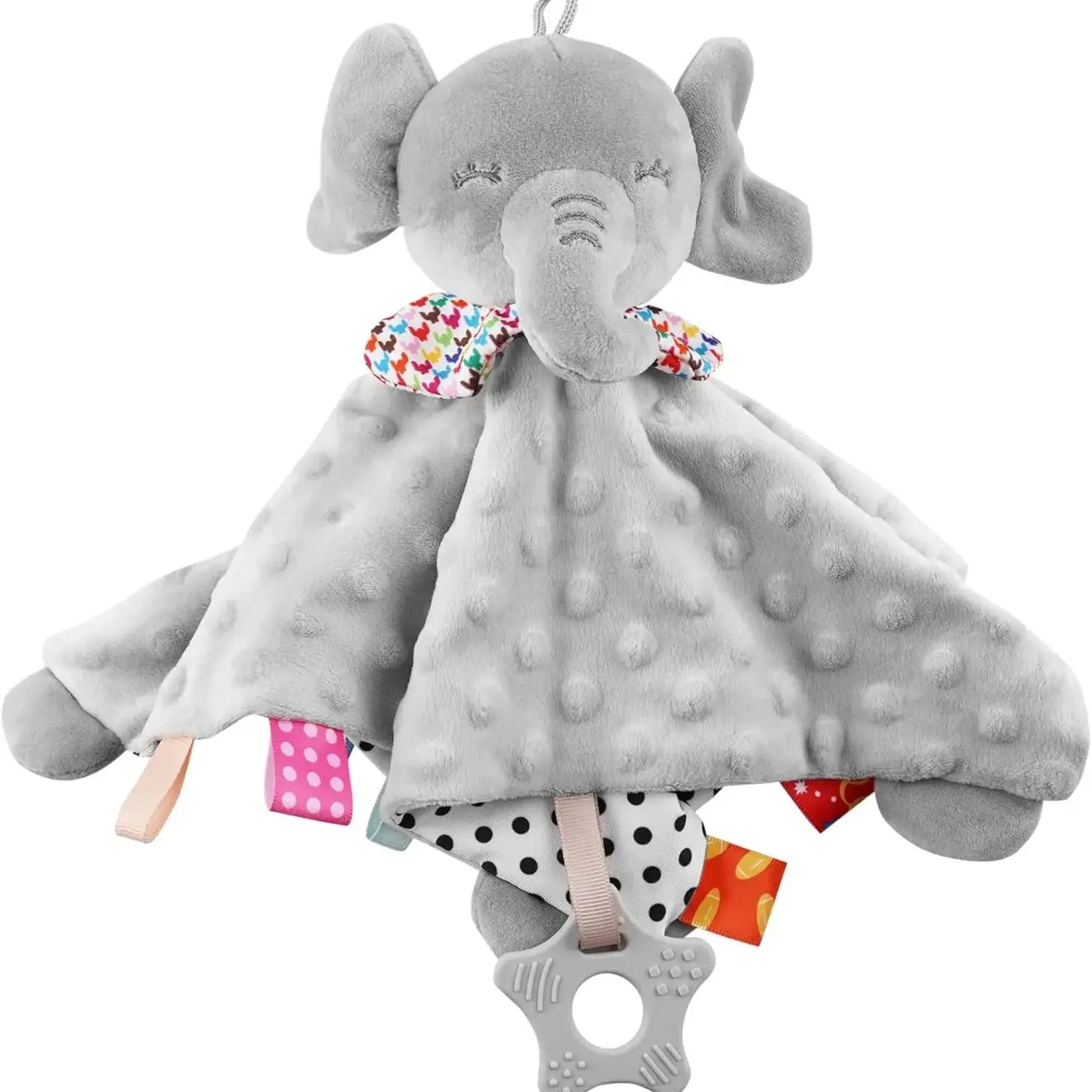 Baby Comforter Blanket Elephant Rattle