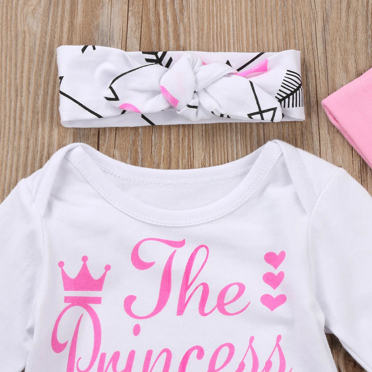 4 Piece Girls Onesie/Pants/Beanie/Headband