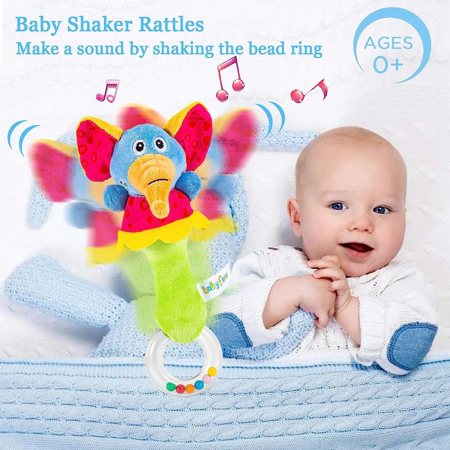 Baby Soft Plush Rattle Toy