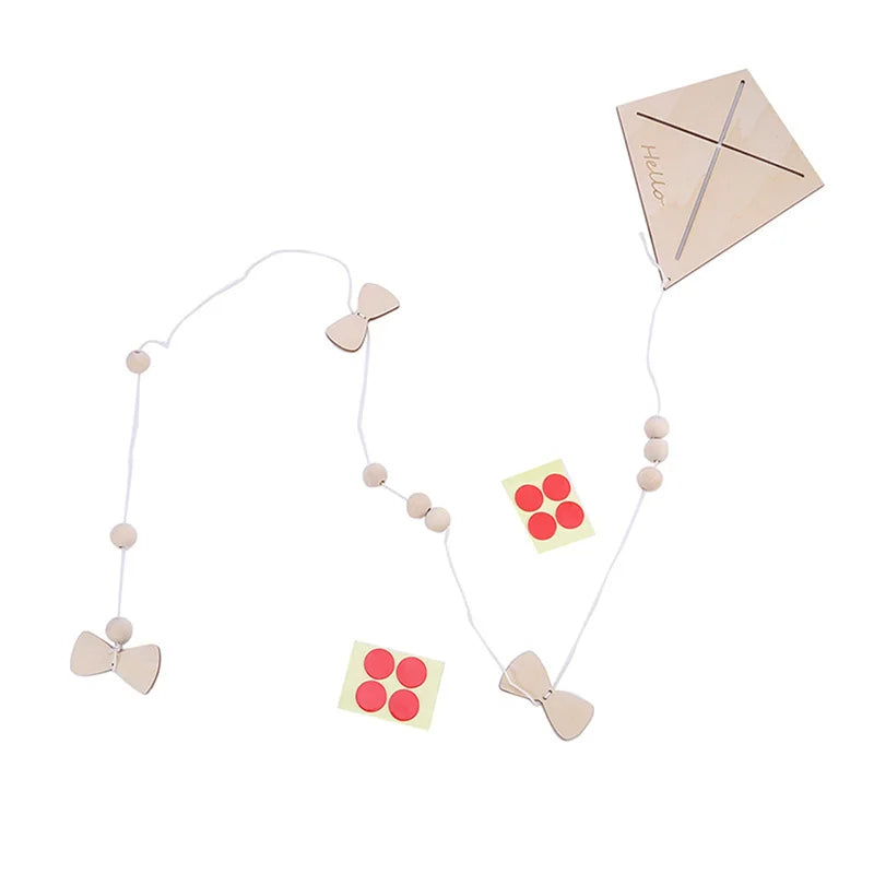Nordic Wooden Kite Wall Ornament