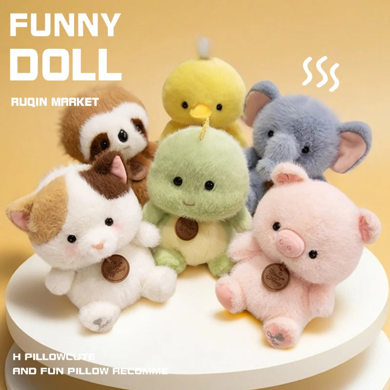 Cute Sitting Red Panda, Fox, Sloth, Cat, Stuffed Animal