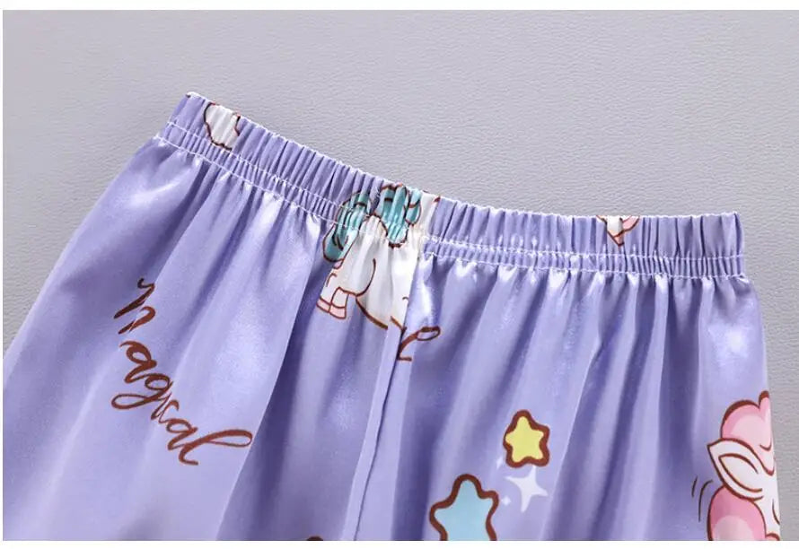 Unicorn Silk Satin Pajama Set