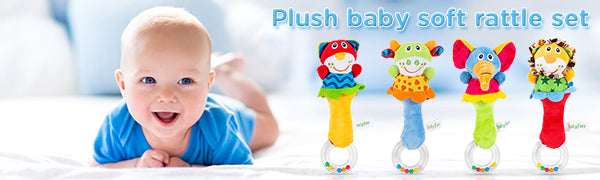 Baby Soft Plush Rattle Toy