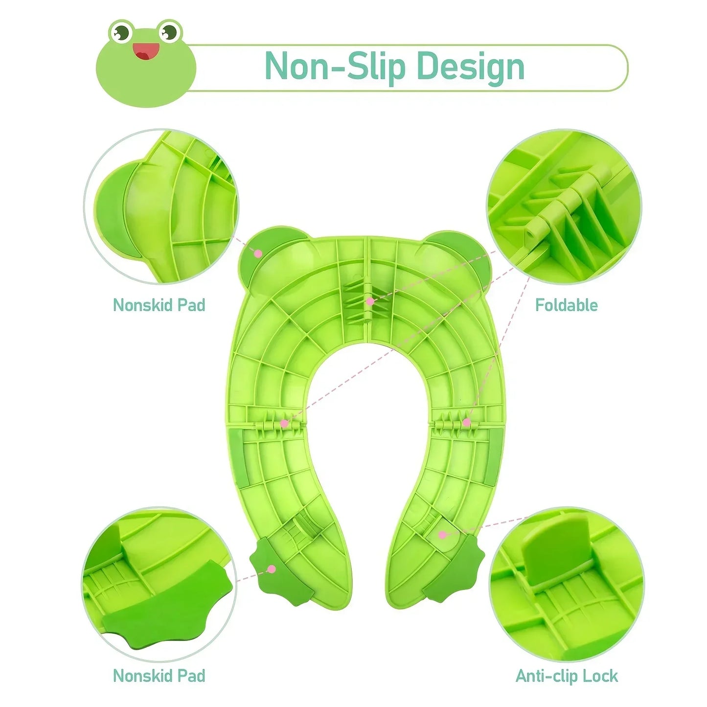 Silicone Portable Frog Toilet Seat