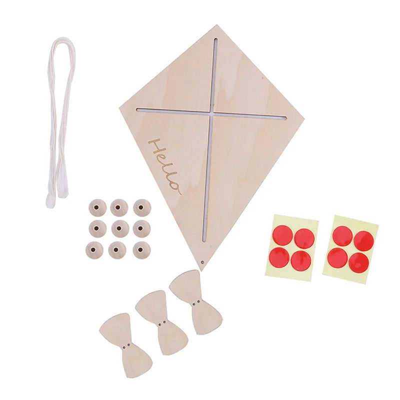 Nordic Wooden Kite Wall Ornament