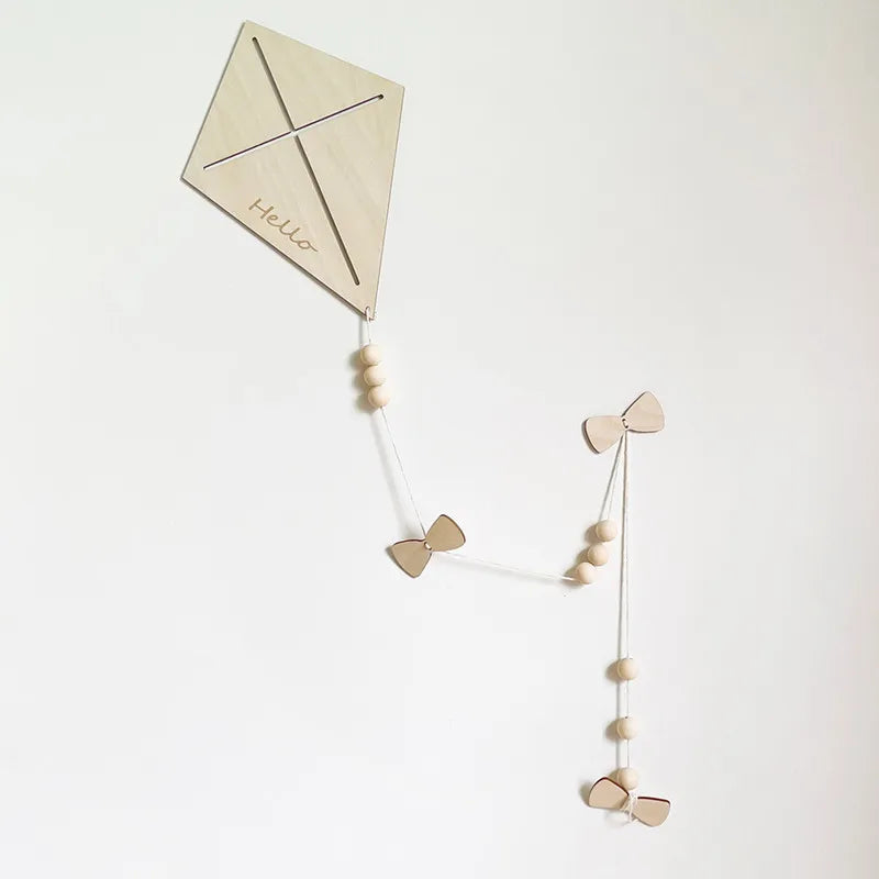 Nordic Wooden Kite Wall Ornament