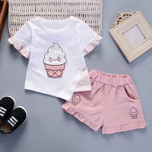2 Piece Cherry/Cupcake Outfit