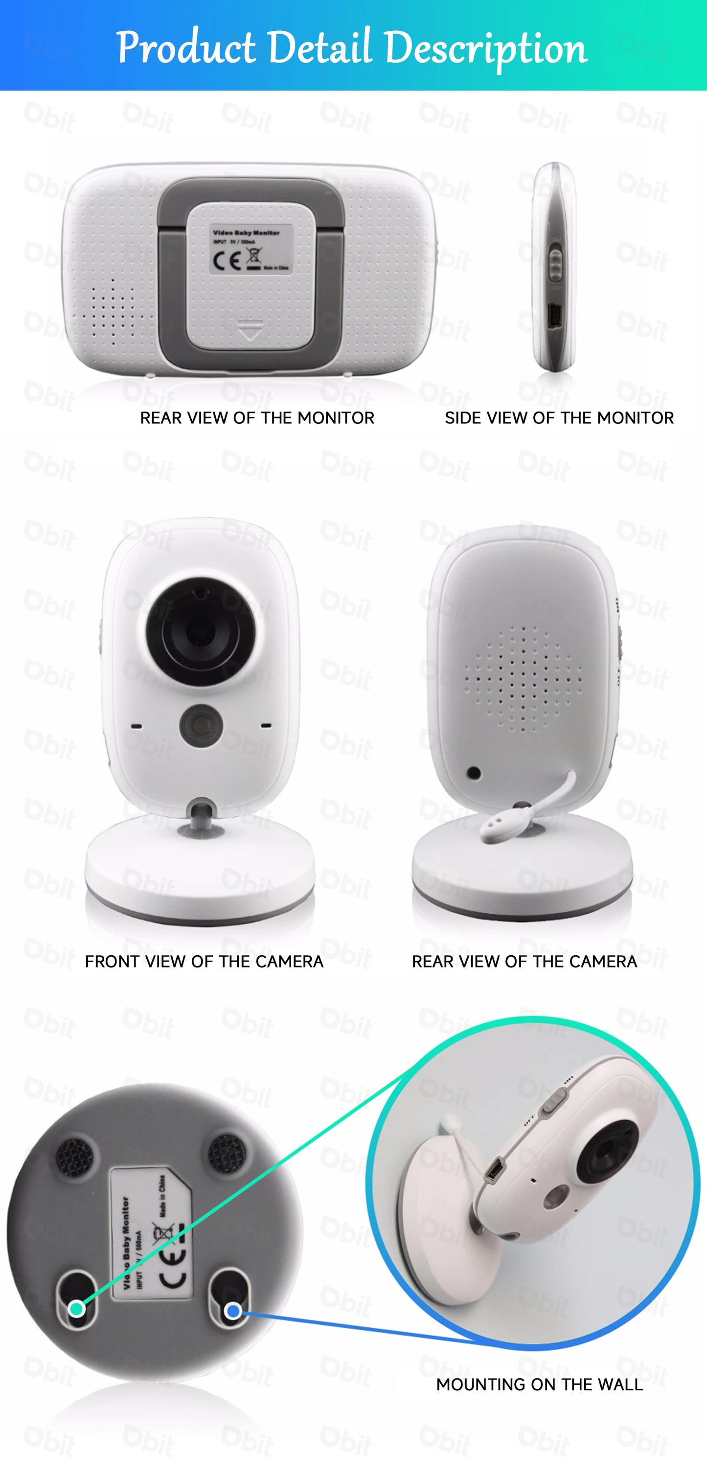 Baby Monitor LCD Video Display