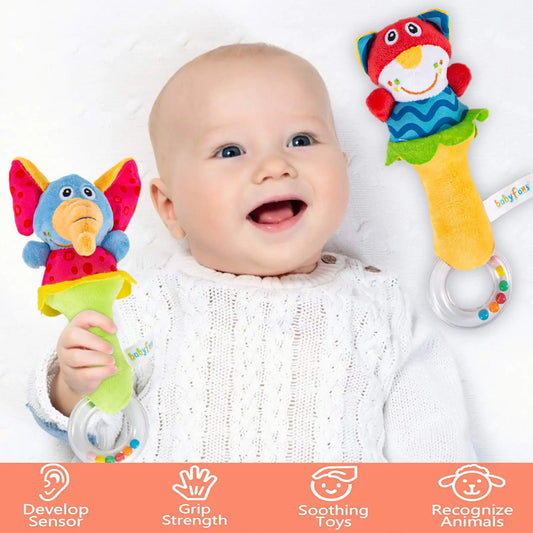 Baby Soft Plush Rattle Toy