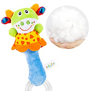 Baby Soft Plush Rattle Toy