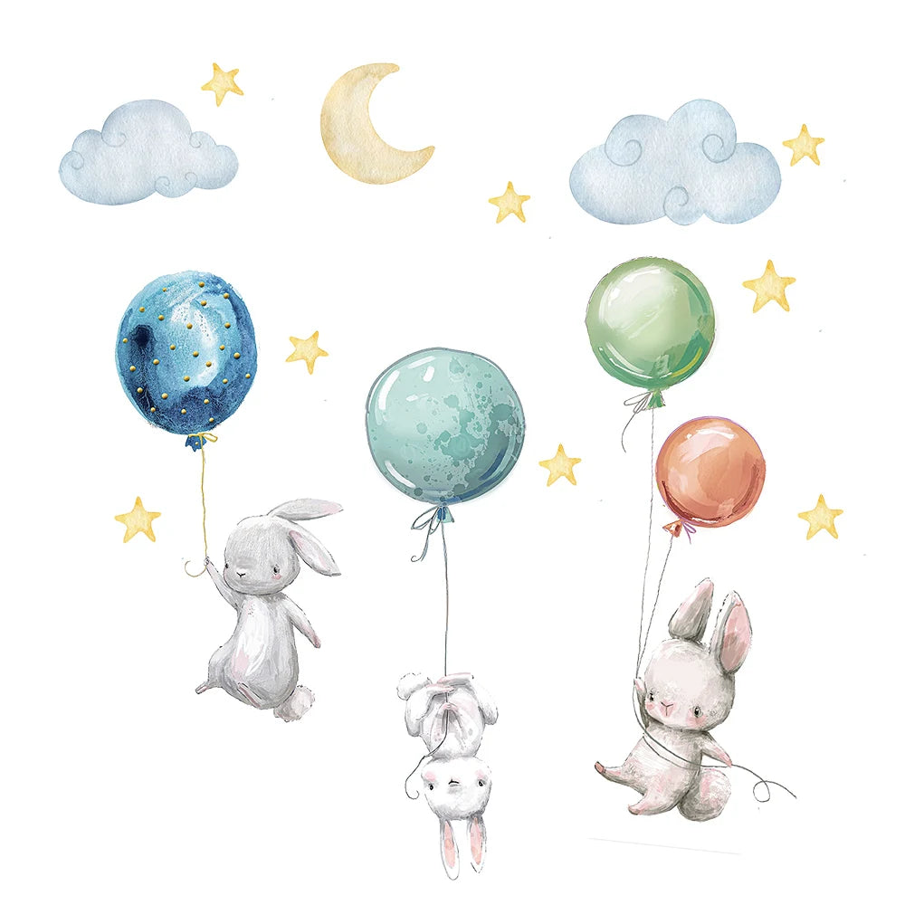 Flying Rabbit Wall Stickers