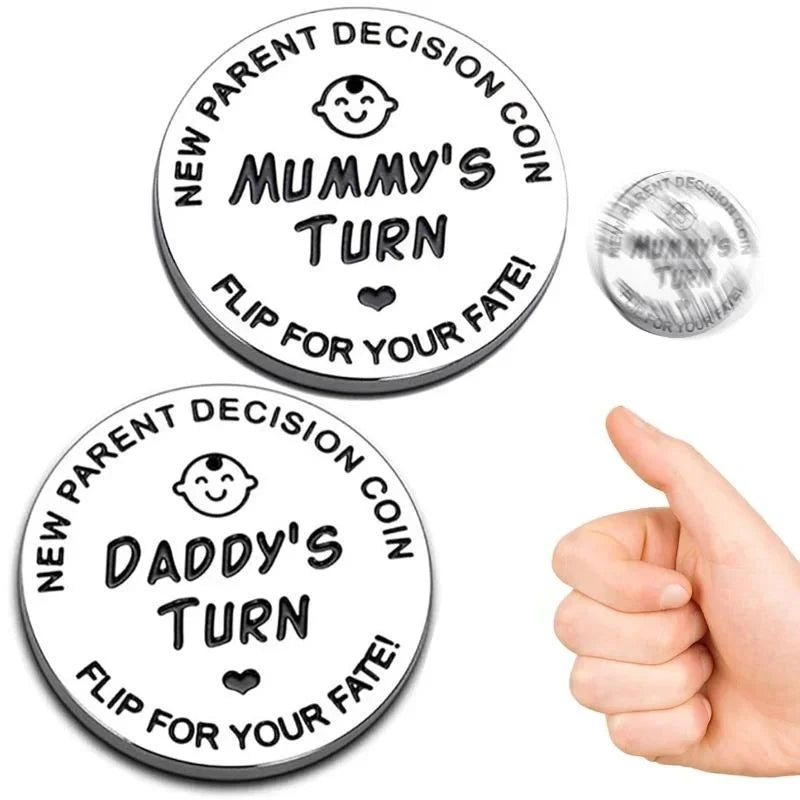 Funny Baby Gift Decision Coin Double Sided