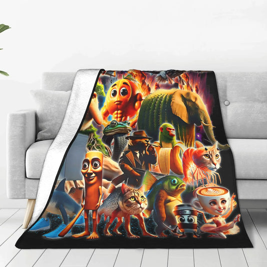 Italian Brainrot Soft Blanket