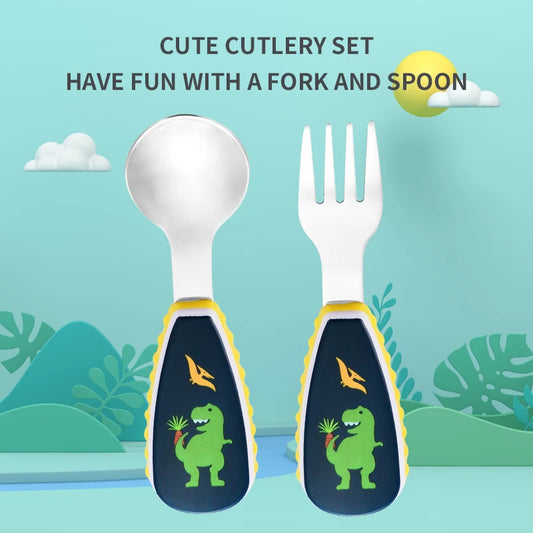 Dinosaur Spoon and Fork Utensils