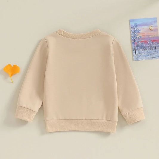 Boy Crewneck Letter Print Sweatshirt