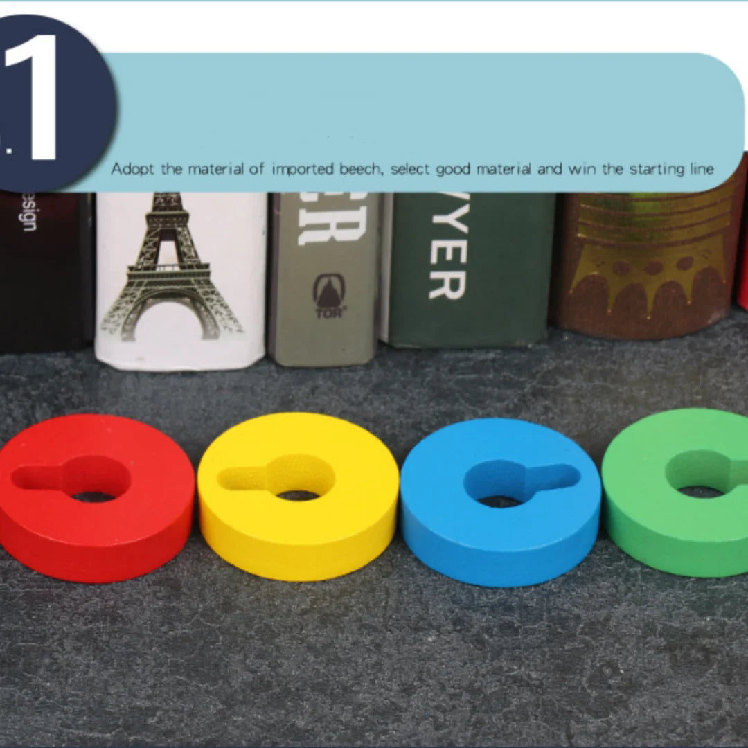 Kids Wood Stacking Blocks Set