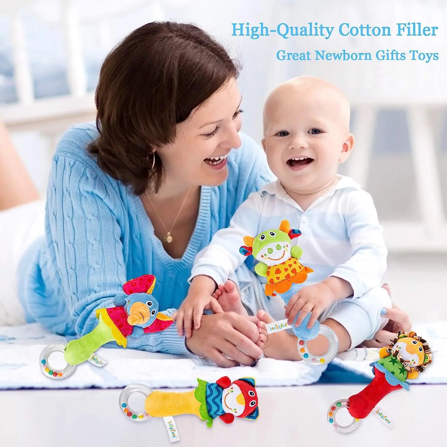 Baby Soft Plush Rattle Toy