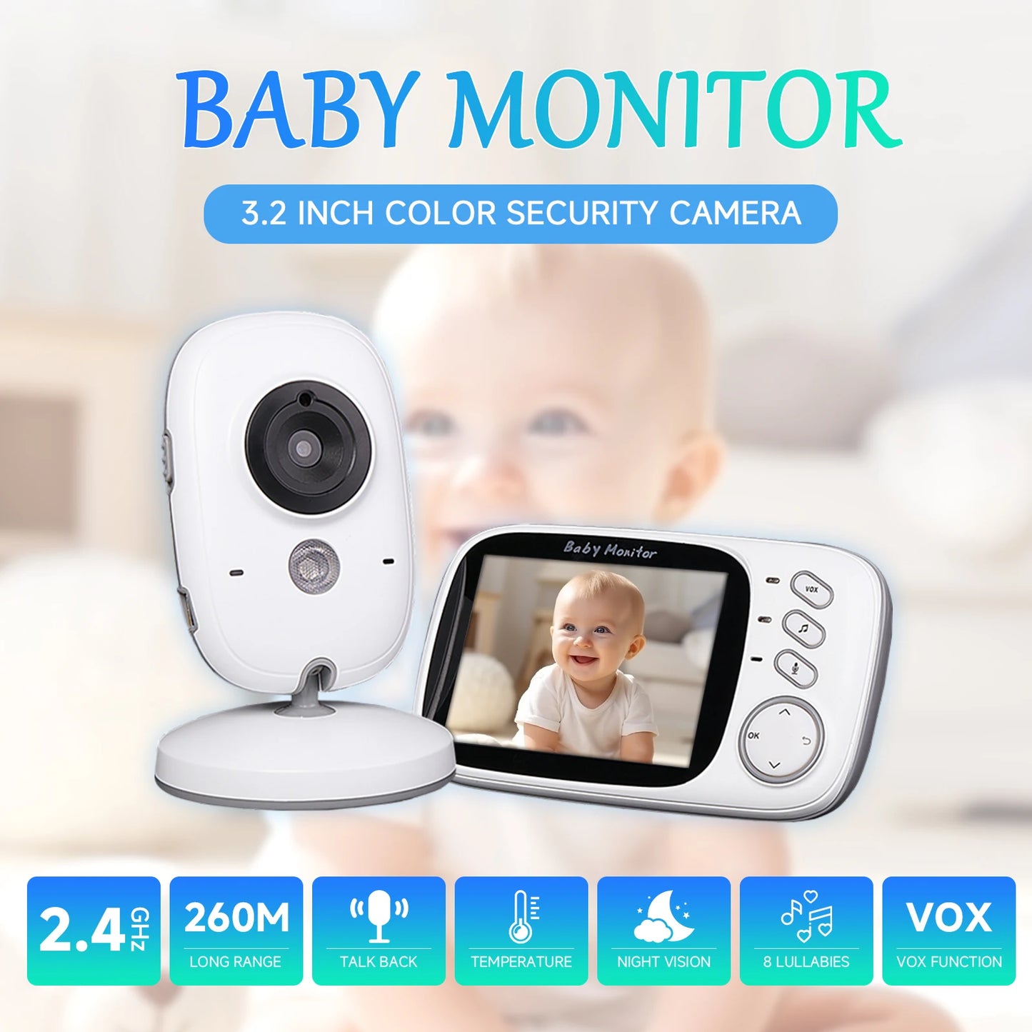 Baby Monitor LCD Video Display