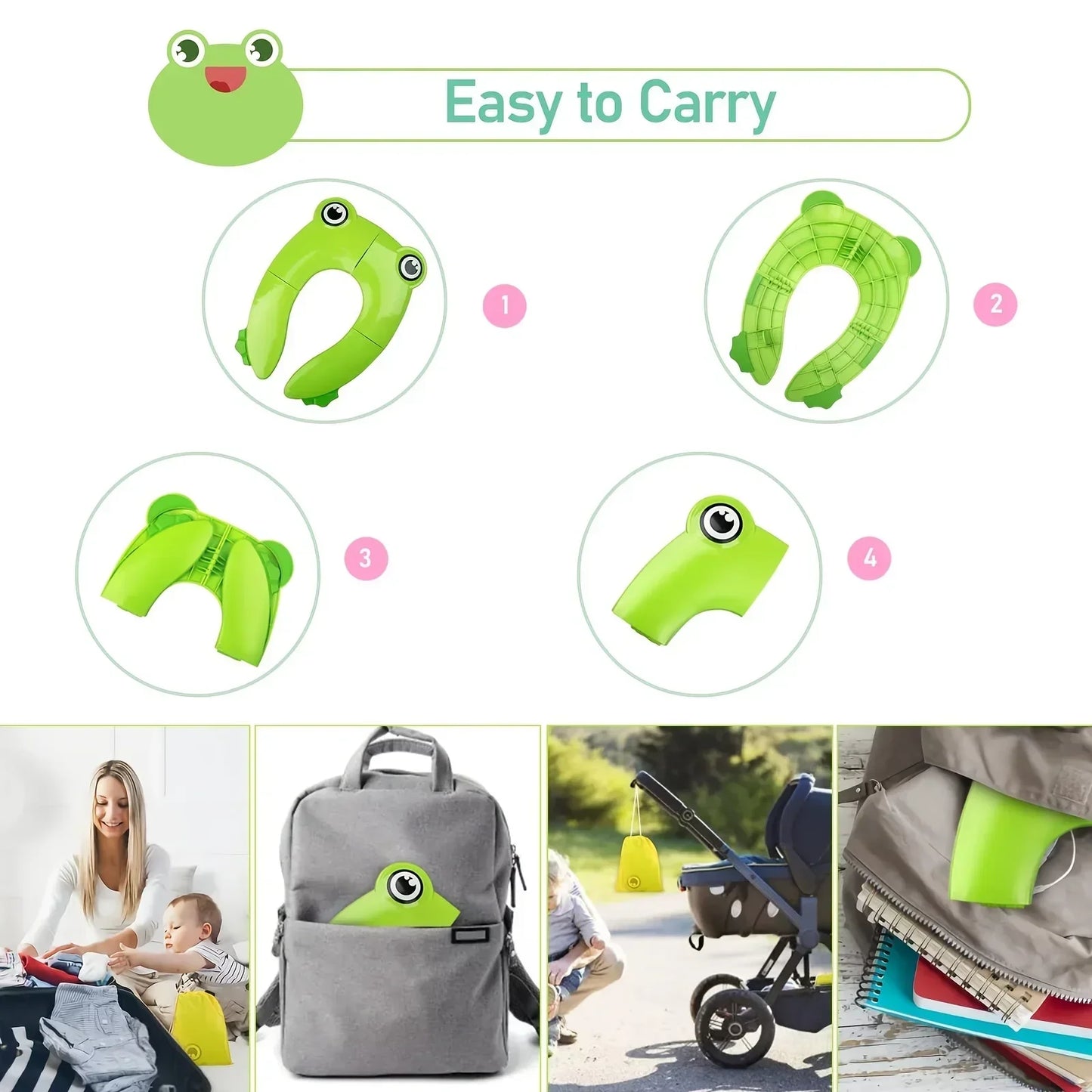 Silicone Portable Frog Toilet Seat