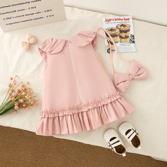 Pink/Blue Dress with Bow