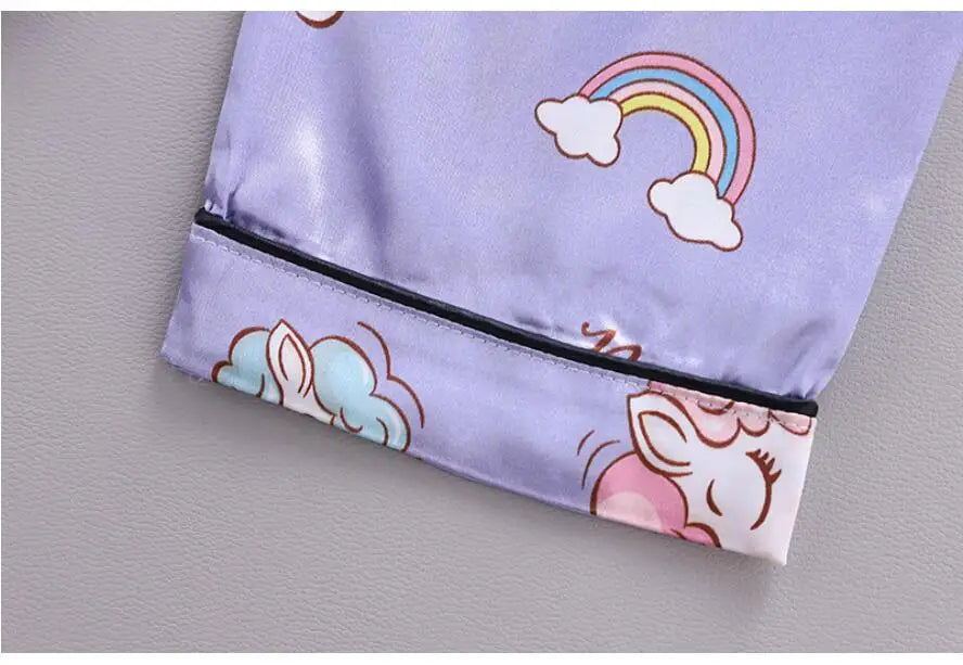 Unicorn Silk Satin Pajama Set