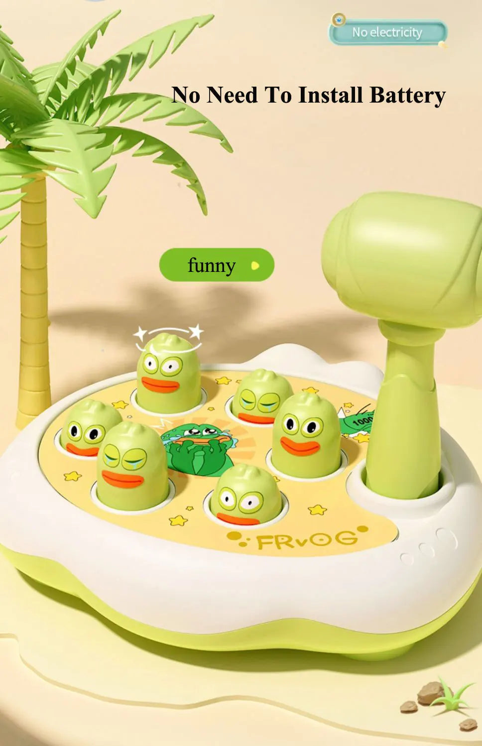 Duck/Frog/Pig Baby Toy with Hammer