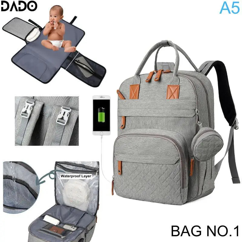 Baby Bag Backpack Solid Colors