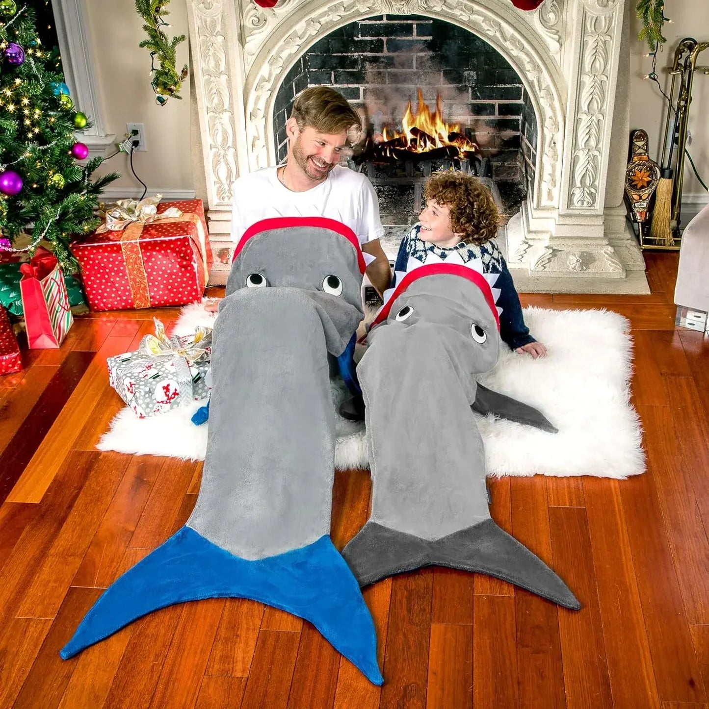 Shark Mermaid Tail Blanket