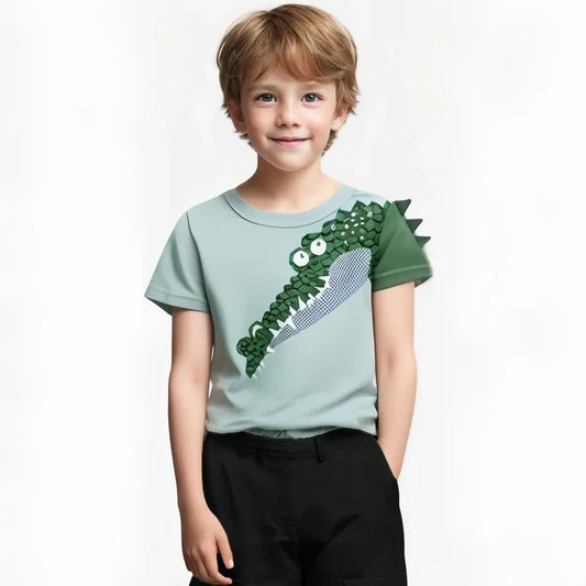 Children's 3D Cartoon T-Shirt