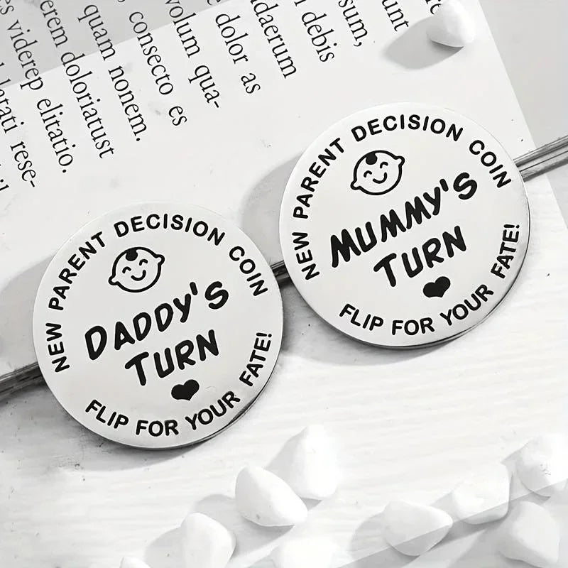 Funny Baby Gift Decision Coin Double Sided