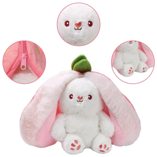 Strawberry/Carrot Bunny Stuffed Animal