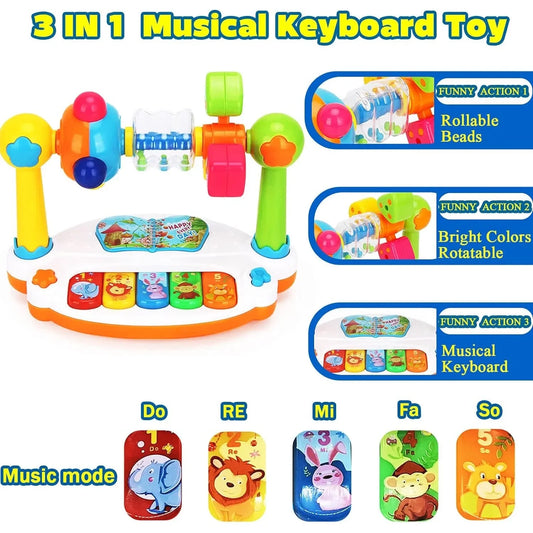 Baby Toy Rotating Music Piano