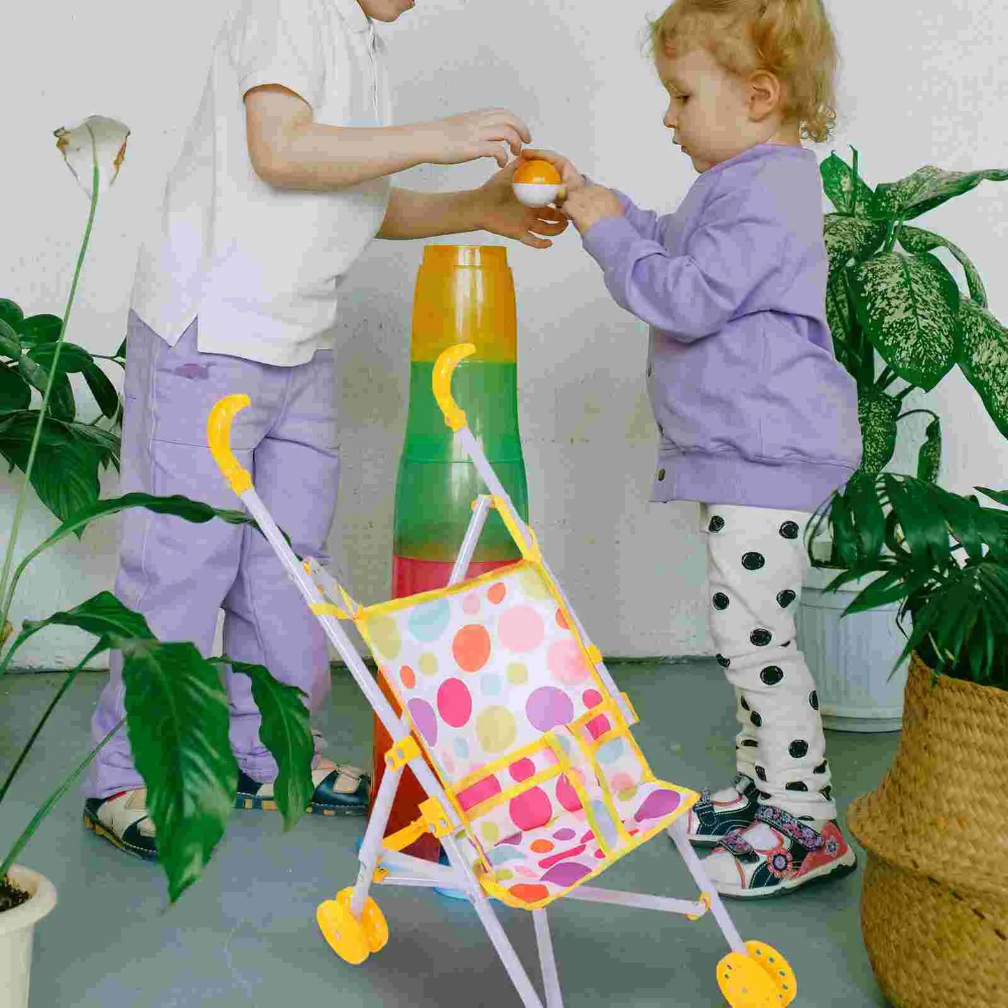 Pretend Play Stroller For Dolls