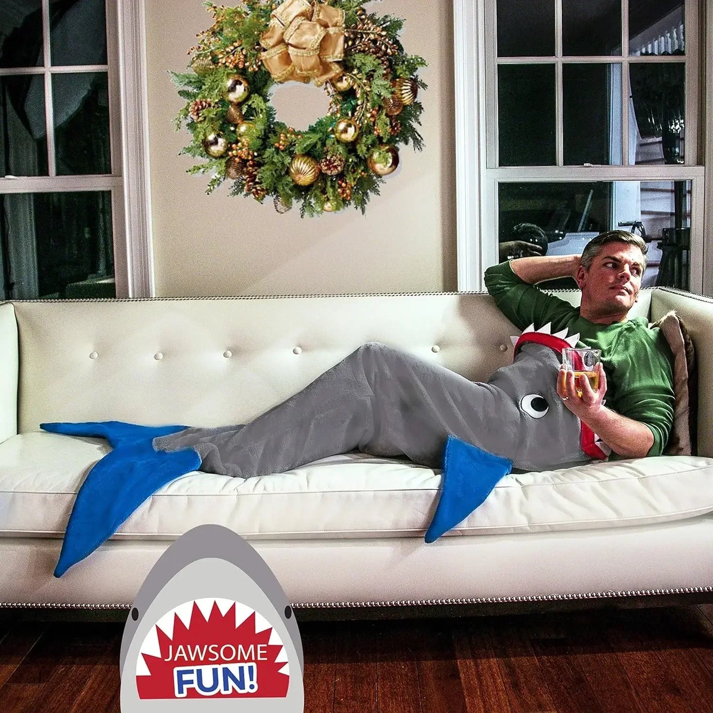 Shark Mermaid Tail Blanket