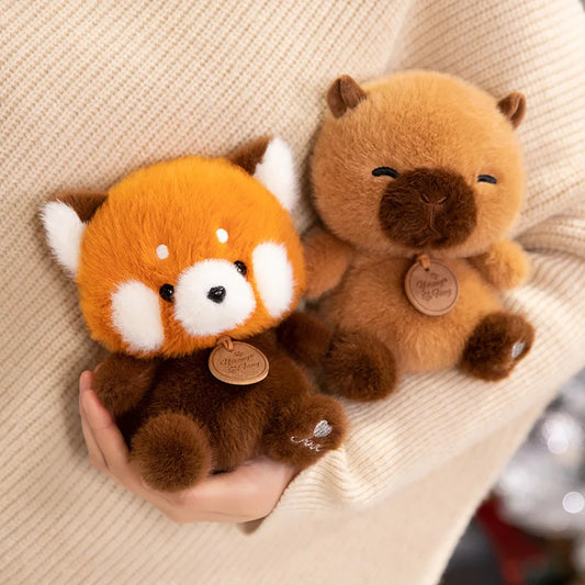 Cute Sitting Red Panda, Fox, Sloth, Cat, Stuffed Animal