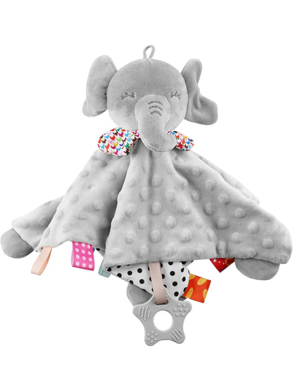 Baby Comforter Blanket Elephant Rattle