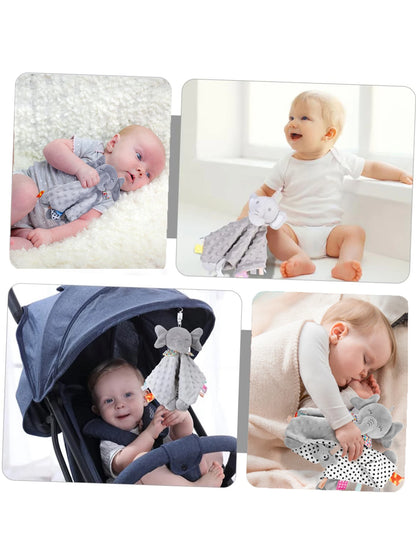 Baby Comforter Blanket Elephant Rattle