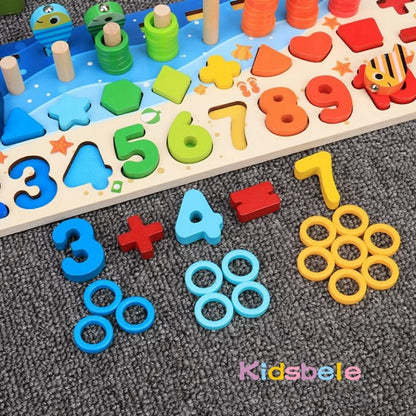 Wooden Puzzle Fishing Toy