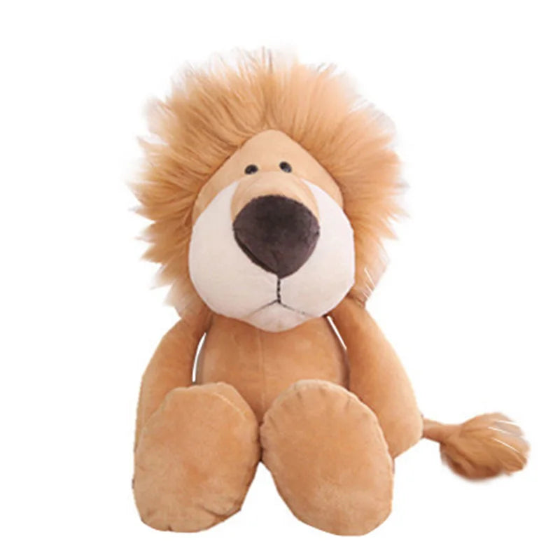 Stuffed Plush Animals Lion, Elephant, Tiger, Dog, Fox, Monkey, Deer