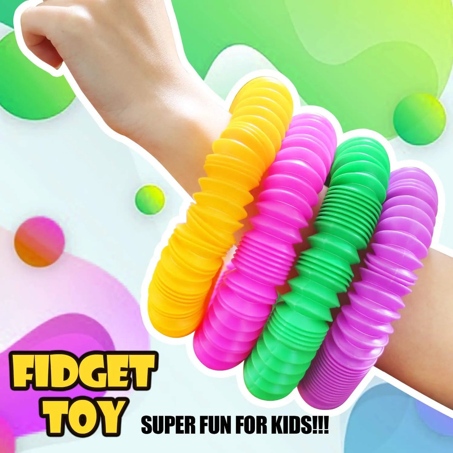 Mini Pop Tube Sensory Toys 4pc Set
