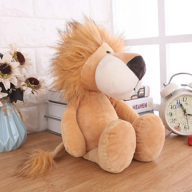 Stuffed Plush Animals Lion, Elephant, Tiger, Dog, Fox, Monkey, Deer