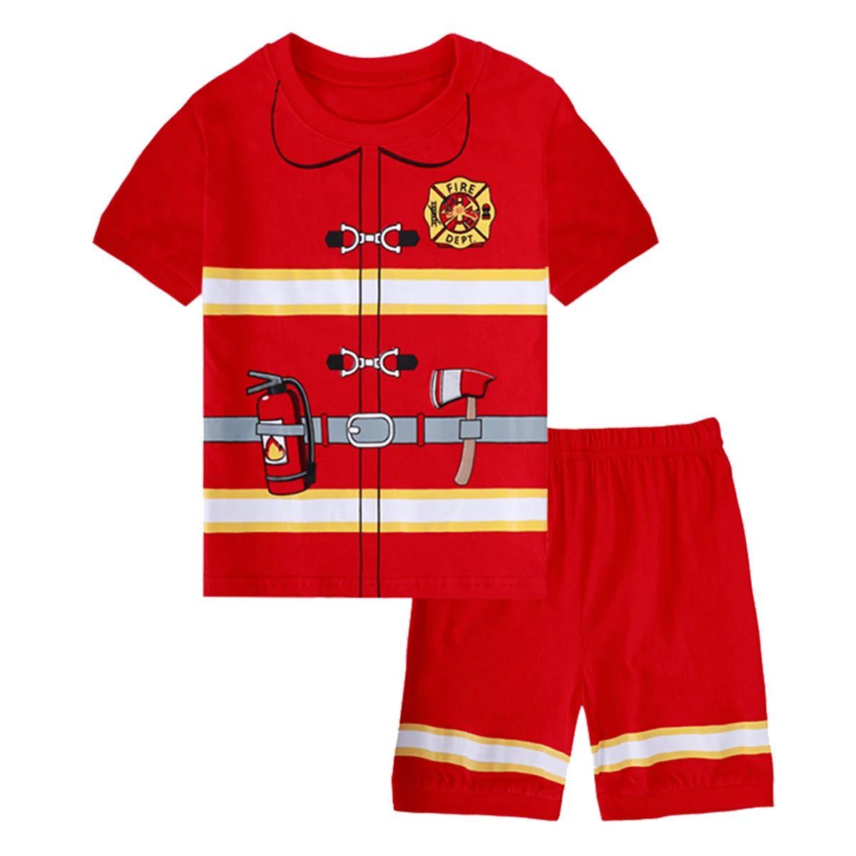 Fireman & Policeman Pajama Set