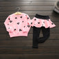 Heart Sweatshirt/Leggings with tutu