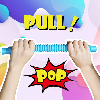 Mini Pop Tube Sensory Toys 4pc Set