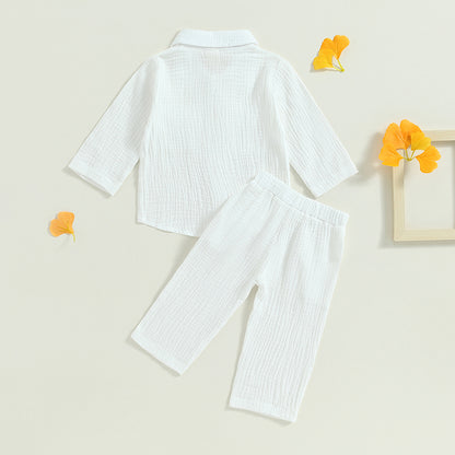 Linen Button Down Shirt and Pants