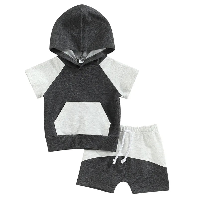 Boys Hoodie and Shorts Set