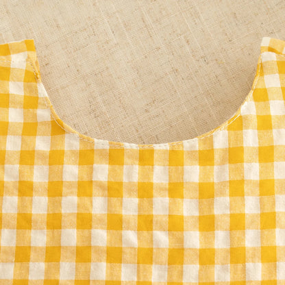 Checkered Breathable Suspender Dress