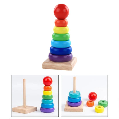 Baby Wooden Stacking Ring Toy