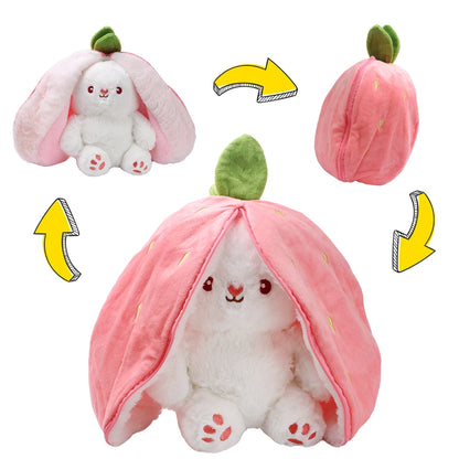 Strawberry/Carrot Bunny Stuffed Animal
