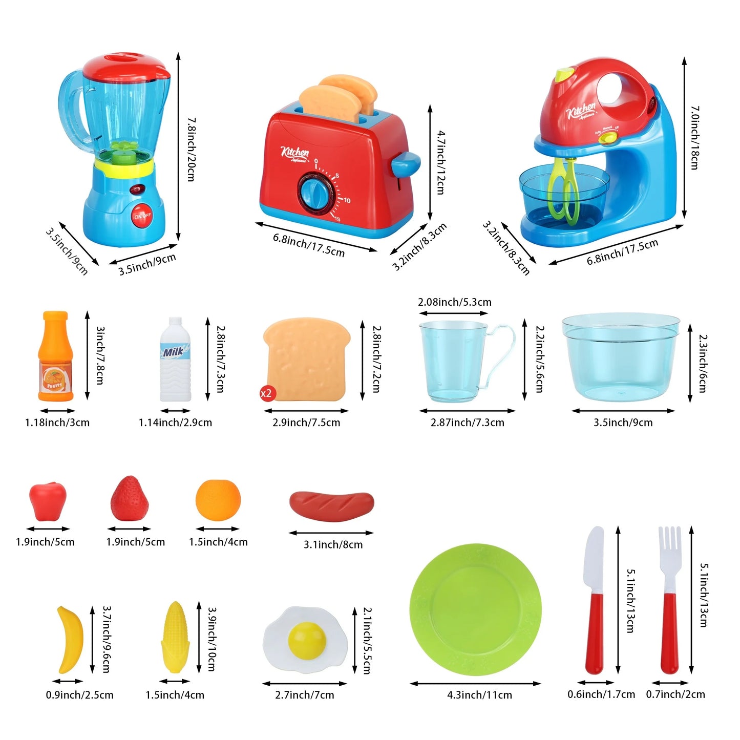 Kitchen Appliances Playhouse Toys